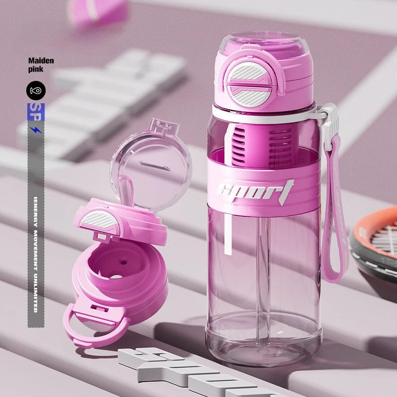 Bouteille Sport 800ml Tritan Double Bouche & Filtre