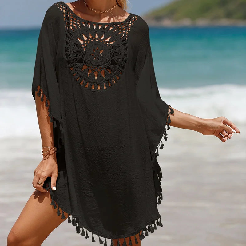 Chic Crochet Beachwear: Summer Bikini Cover-Up