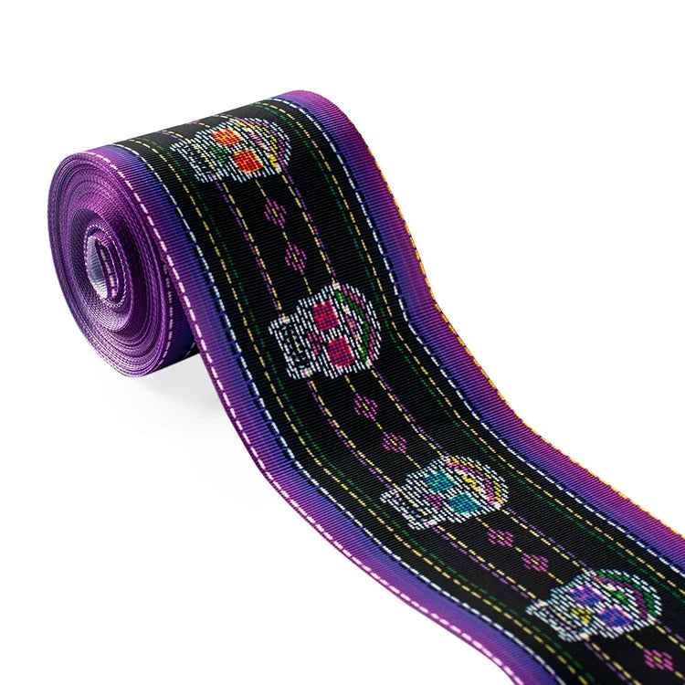 Rubans Fleurs Mexicaines 5 Yards - DIY Bows 25-75mm