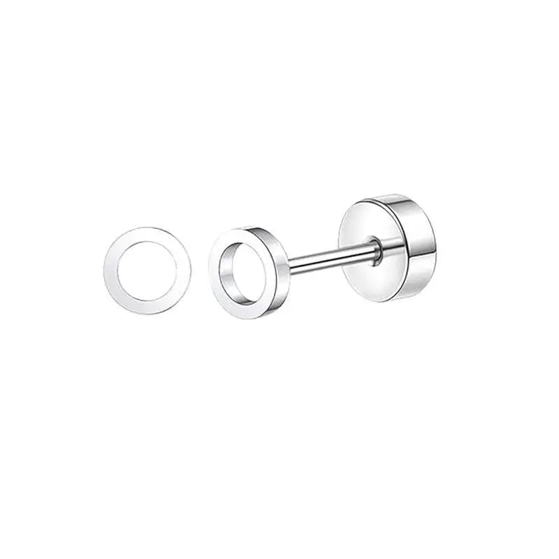 Boucles d'oreilles Lune Cœur en Acier Inoxydable