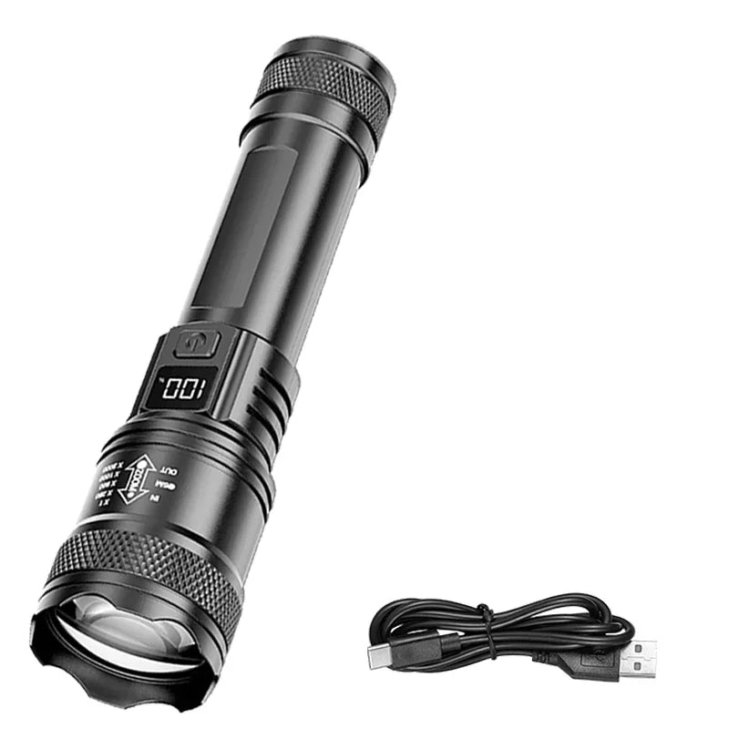 Lampe Torche LED Ultra Puissante Rechargeable Zoom