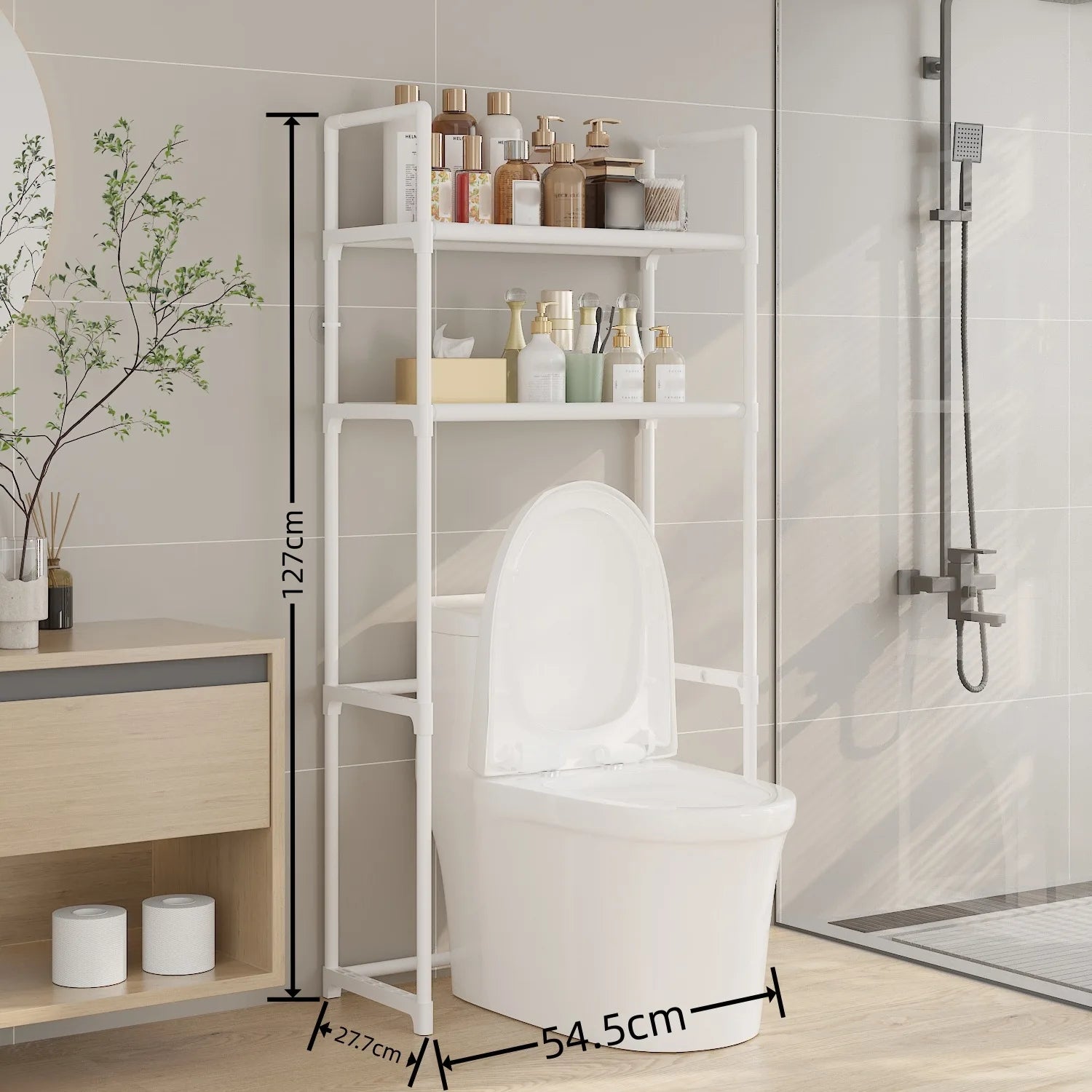 Soutien Bain Plastique Étanche Sans Perçage