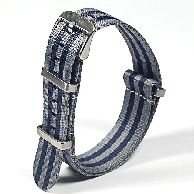 Bracelet Nylon 20/22mm Unisexe - Remplacement Chic