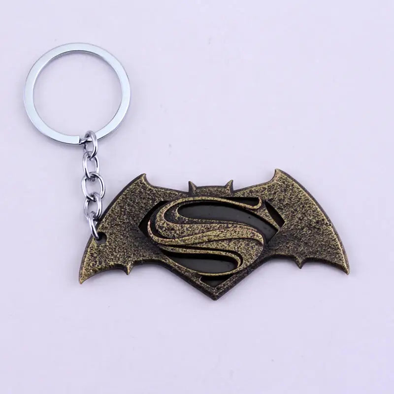Superman Bat Keychain - Metal Pendant for Fans