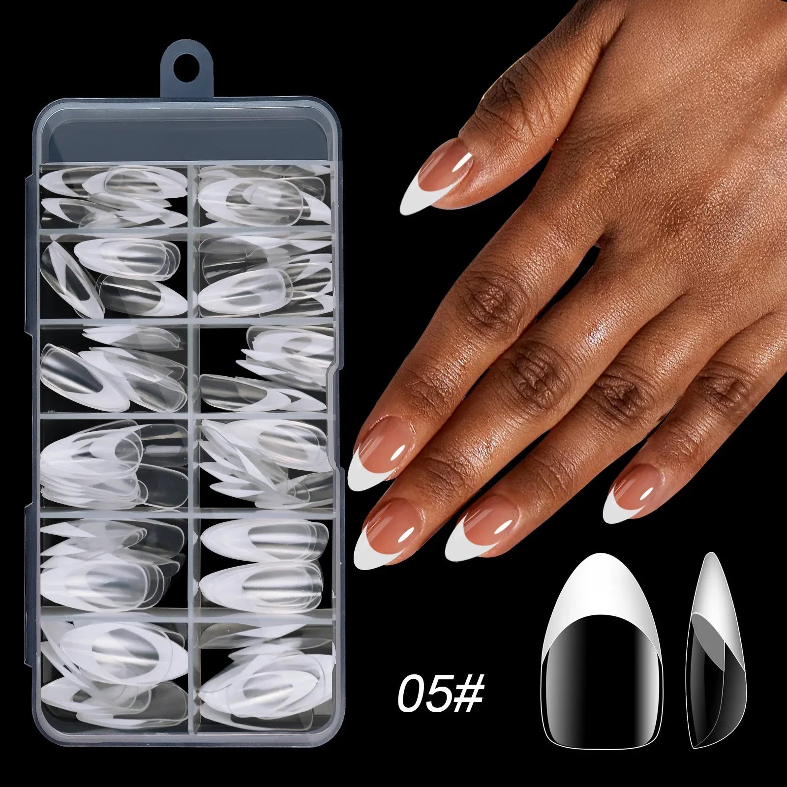 120 Ongles Acryliques Multicolores