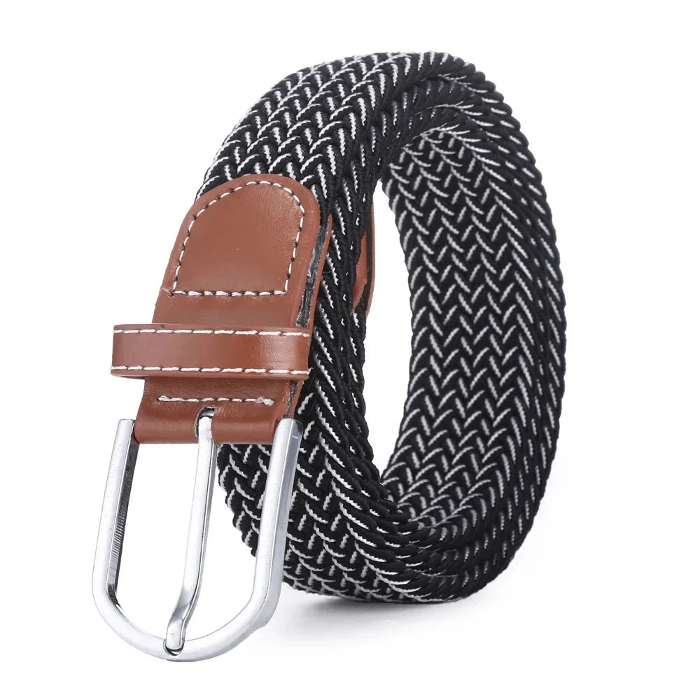 Ceinture Élastique Tressée Unisexe Confort Style