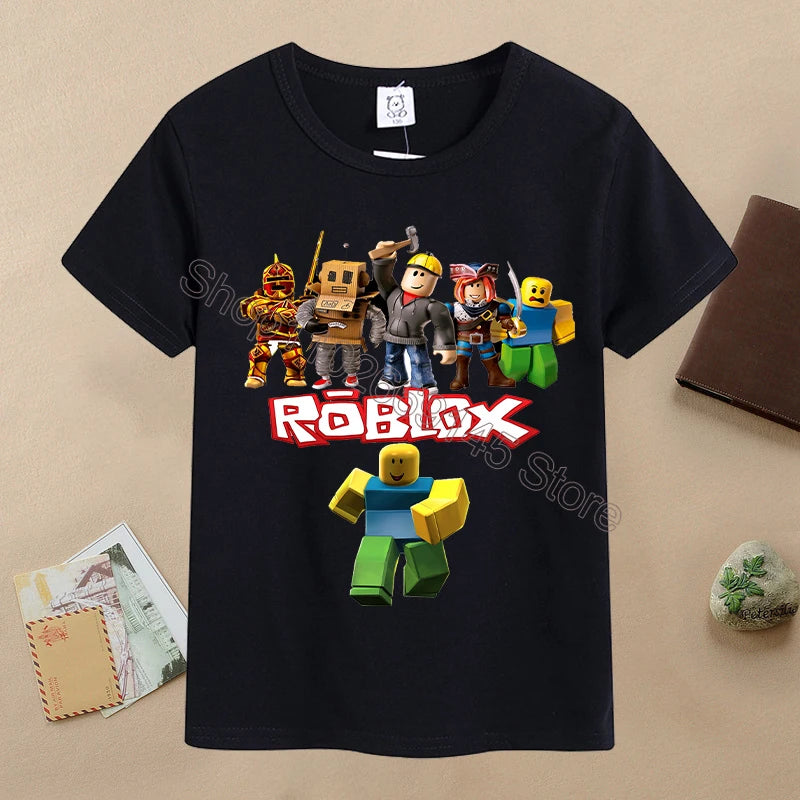 T-shirt Cartoon Enfant ROBLOX Été 6-12 Ans