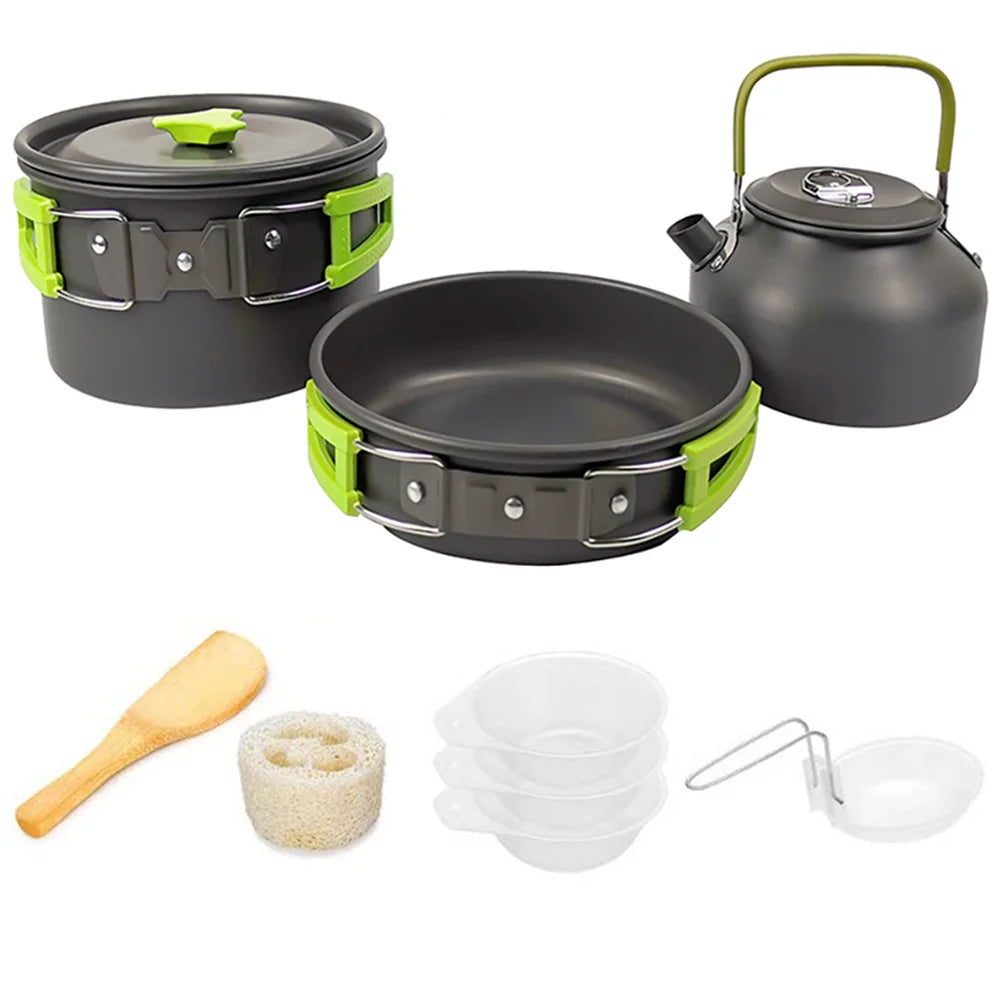 Cuisine Nomade: Kit Compact en Aluminium pour 2-3