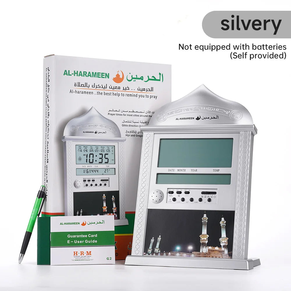 Réveil AZAN Pratique en Or et Argent