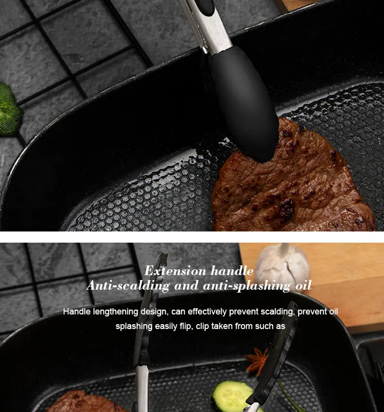 Pince Silicone Écologique Antidérapante Noir