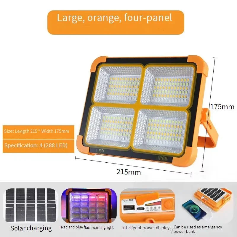 Lampe Solaire LED Portable Camping & Urgence Extérieur