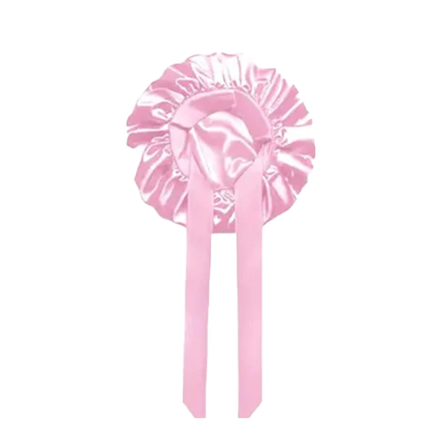 Satin Hair Bonnet & Scrunchie Set for Curly Hair