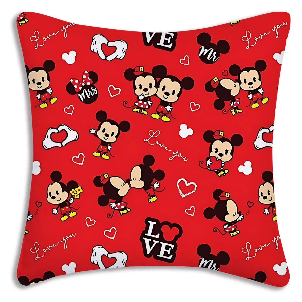 Kawaii Disney Duo: Mickey & Minnie Plush Pillow Covers