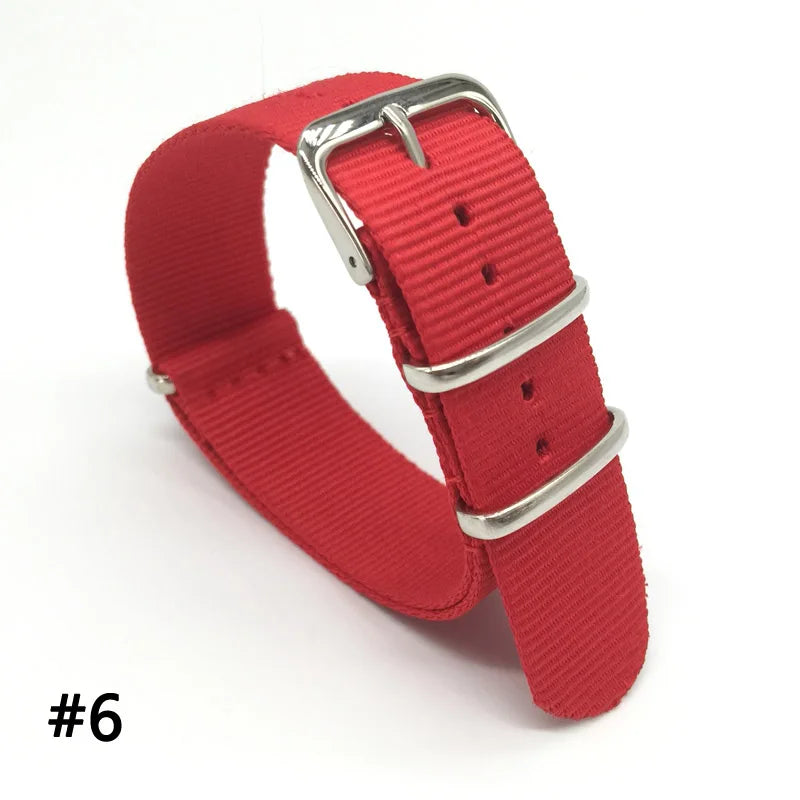 Nylon Woven Watch Strap & Belt Accessory - Grey Yellow