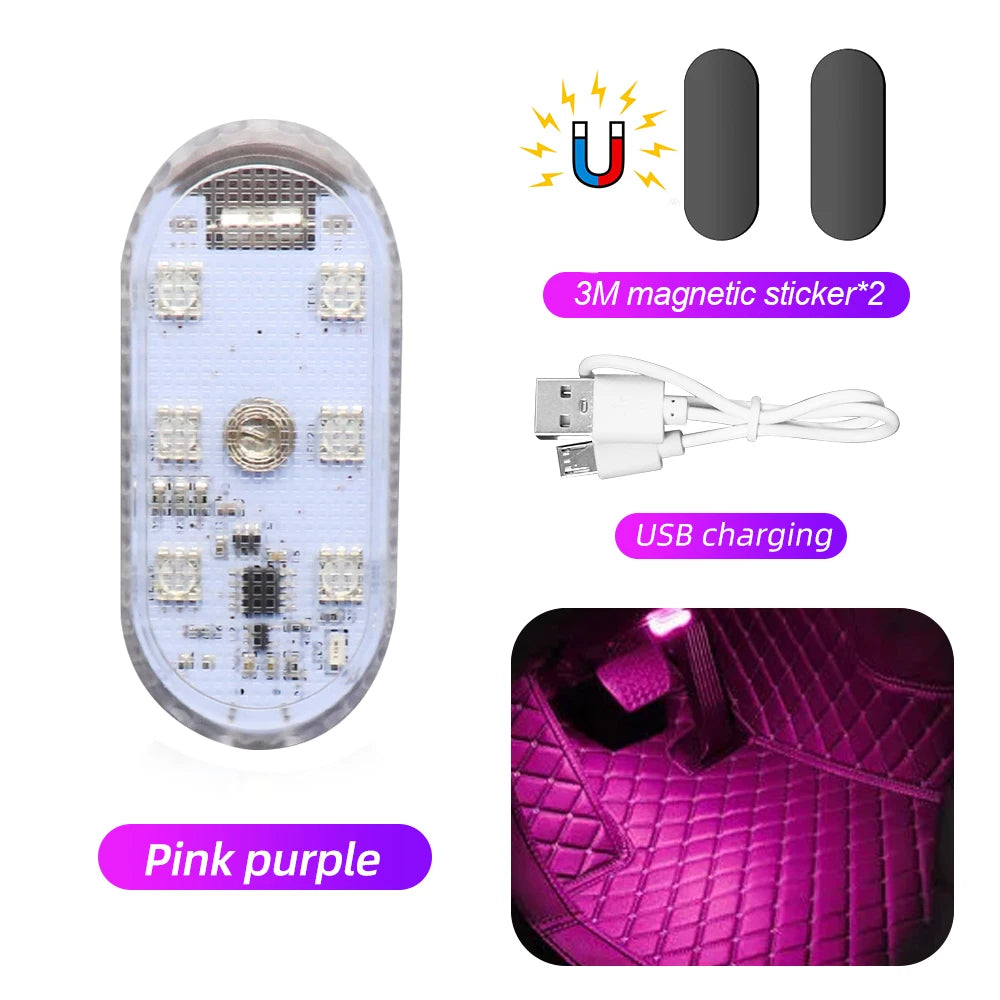 Lumière LED Tactile Auto Multicolore