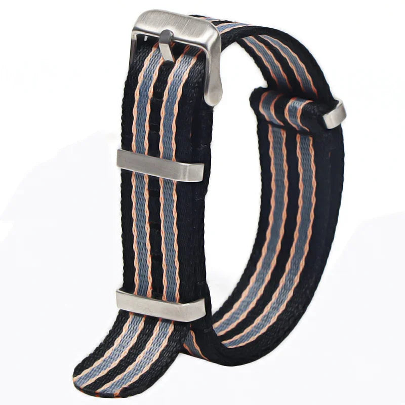 Bracelet Nylon 20/22mm Unisexe - Remplacement Chic