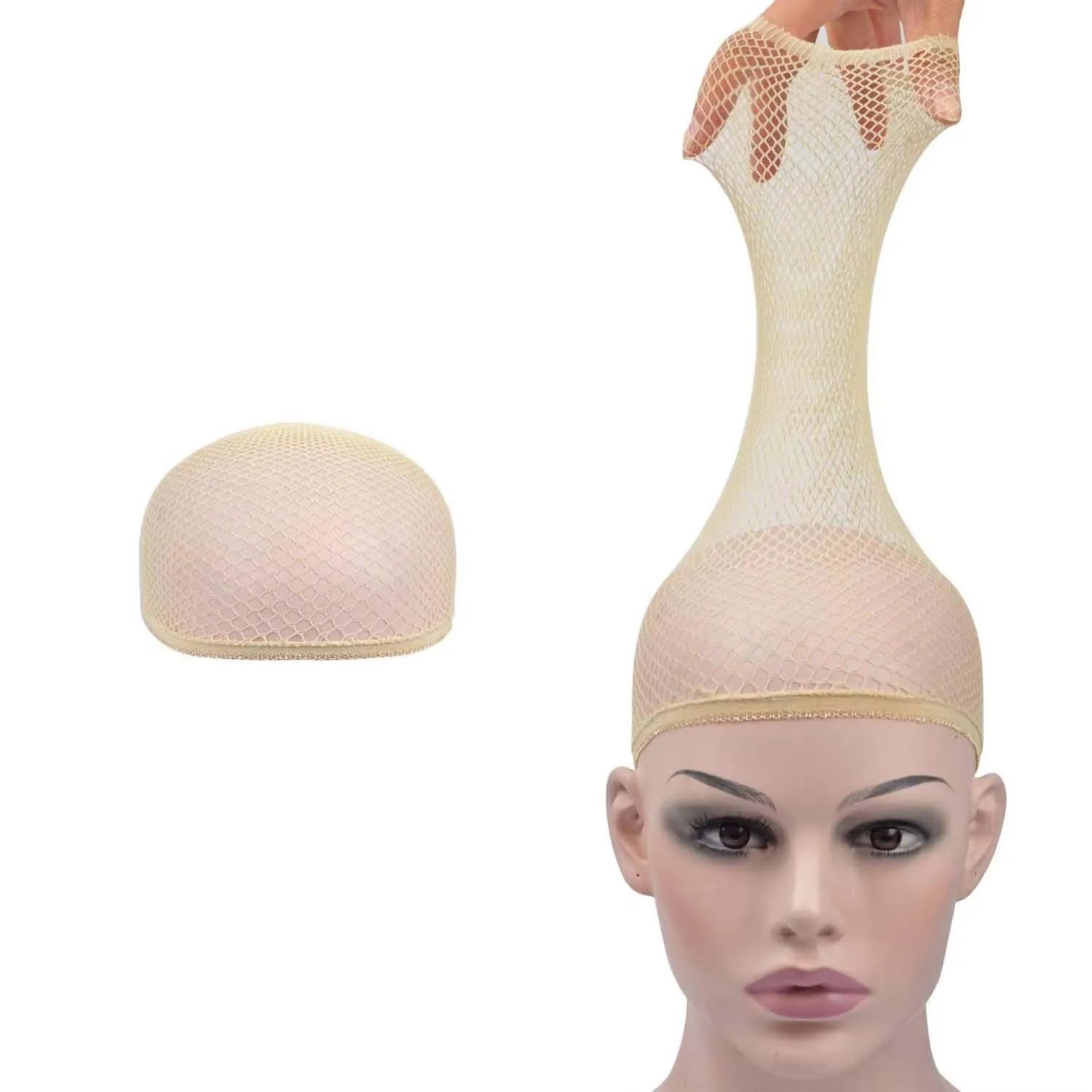 Élastique Bonnet de Perruque en Maille Respirante