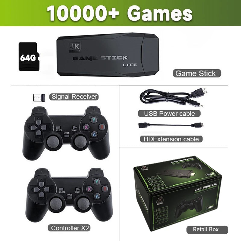 RetroJoy 4K: 10K Games Wireless Console Gift