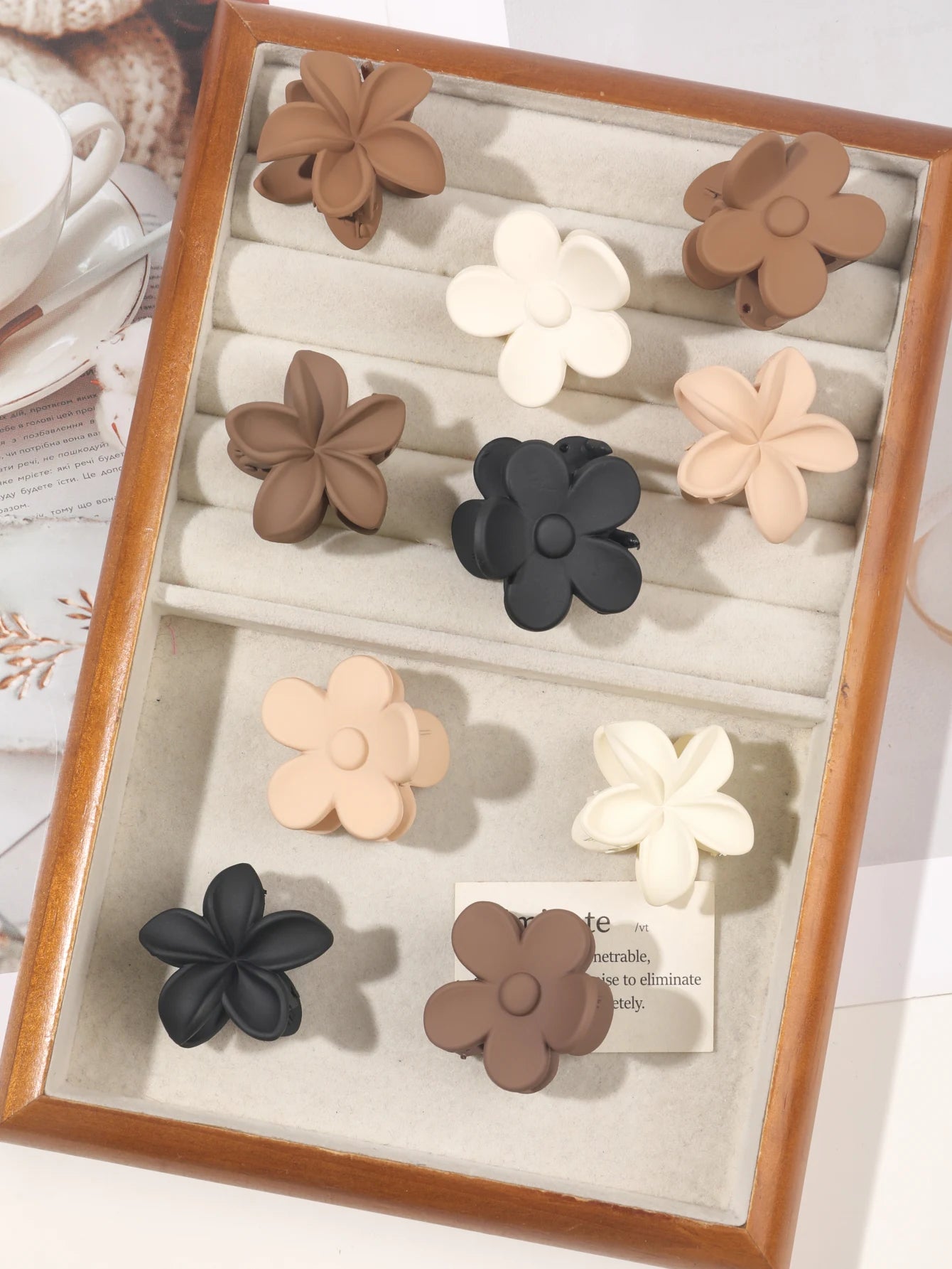 Pinces Fleurs Élégantes - 5pcs