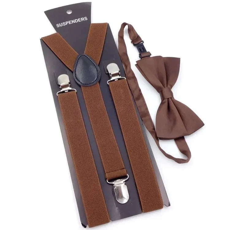 Chic Bowtie Suspenders for Stylish Men