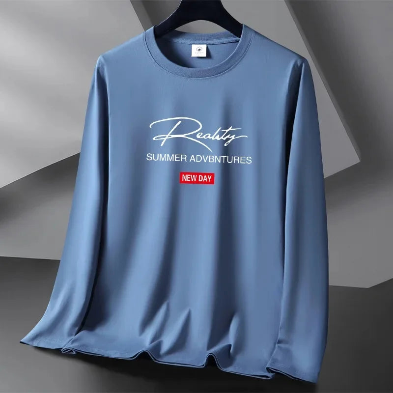 Élégance Hivernale: T-shirt Coton Long Manches