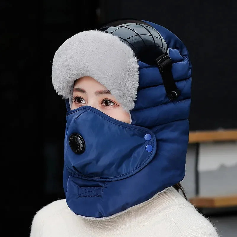 Chapeau d'Hiver Lei Feng Doublé Polaire Unisexe