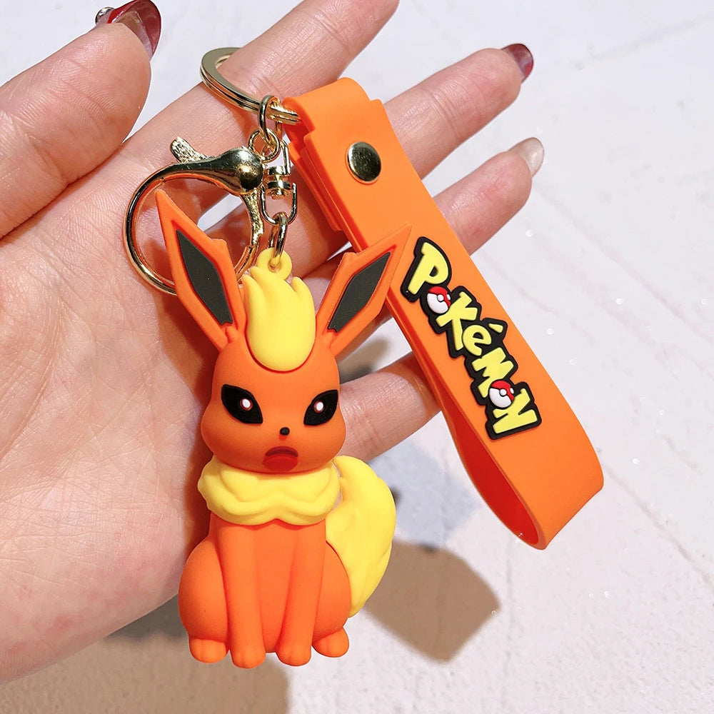 Kawaii Pokémon Keychain: Charmander & Psyduck Fun!
