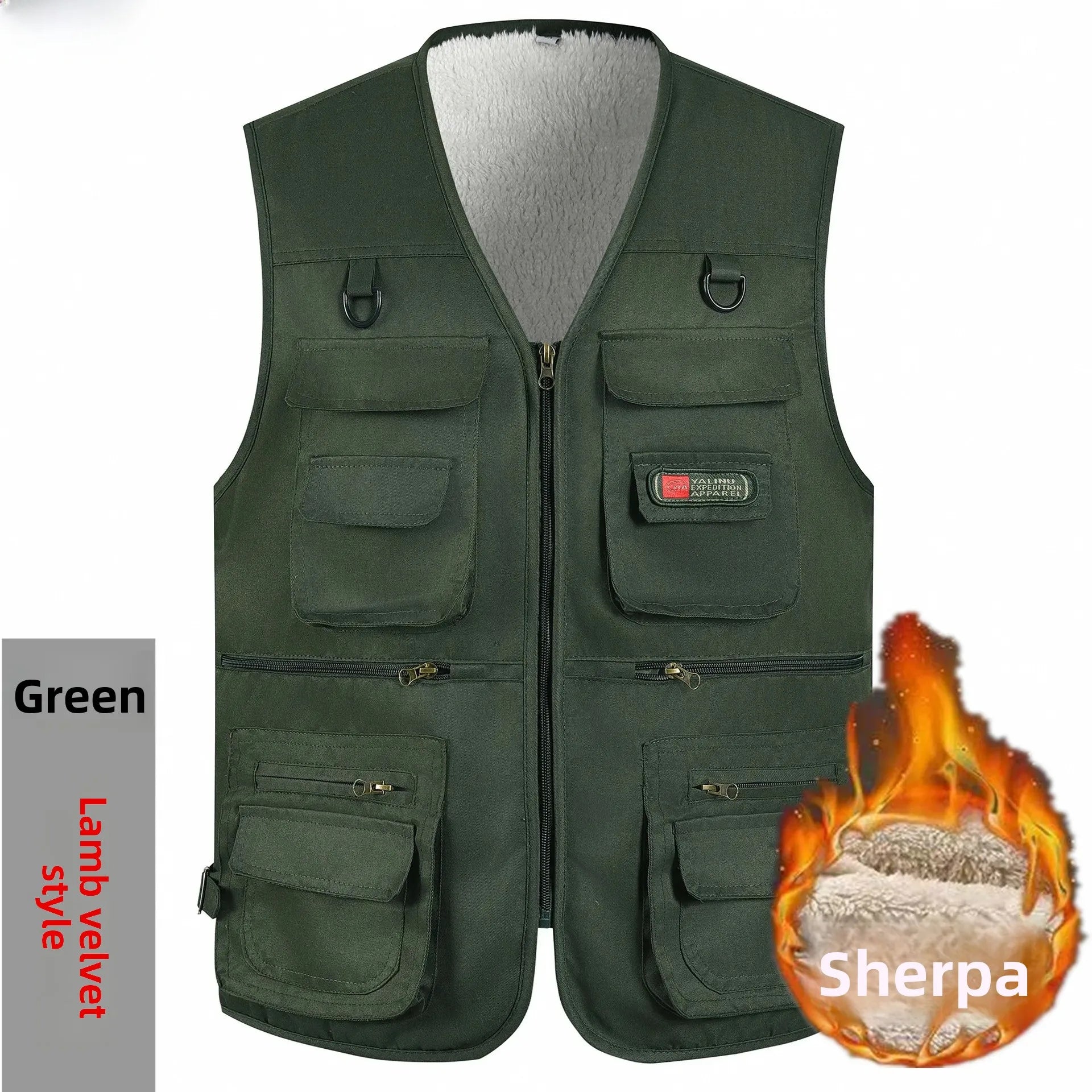 Gilet Pêche Confort Multi-Poches pour Hommes Âgés