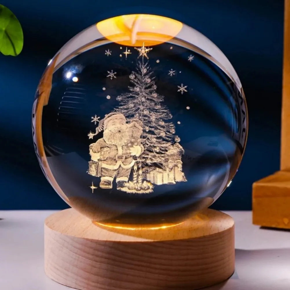 3D Crystal Planet Night Light - Creative Gift