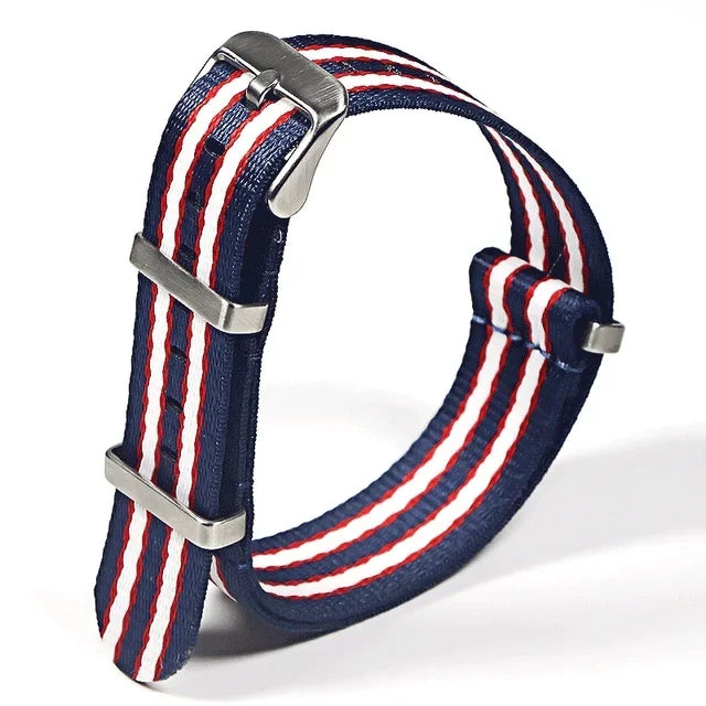 Bracelet Nylon 20/22mm Unisexe - Remplacement Chic