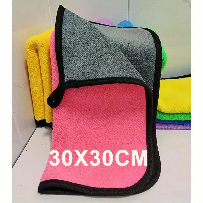 Chiffons Microfibre Luxe - 5 Pièces Nettoyage Auto