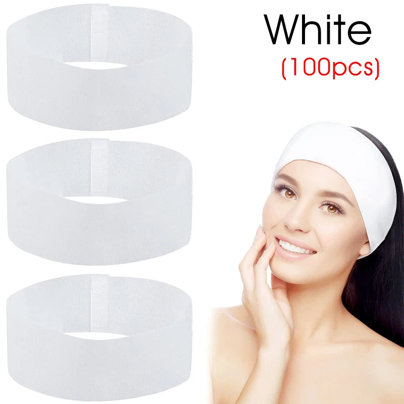 Soft Spa Facial Sauna Bands - 10/50/100 Pack