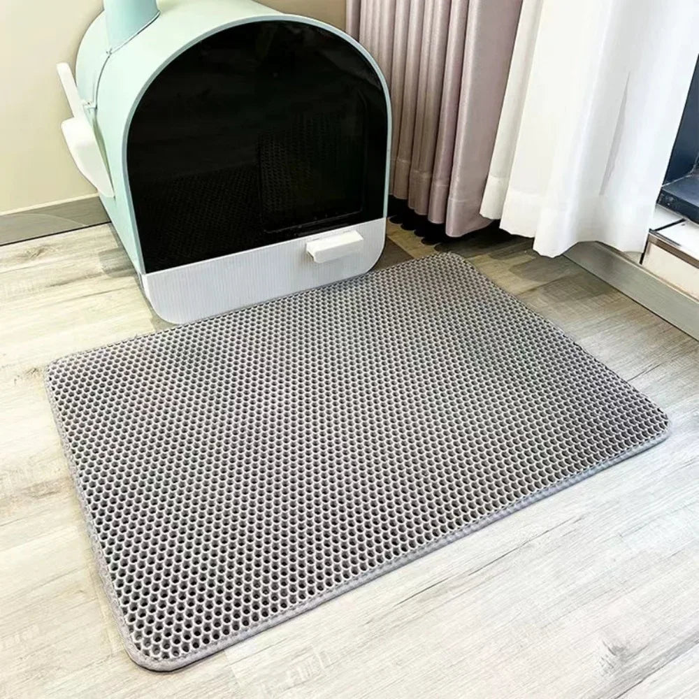 Tapis Litière Chat 90x60CM - Imperméable & Antidérapant