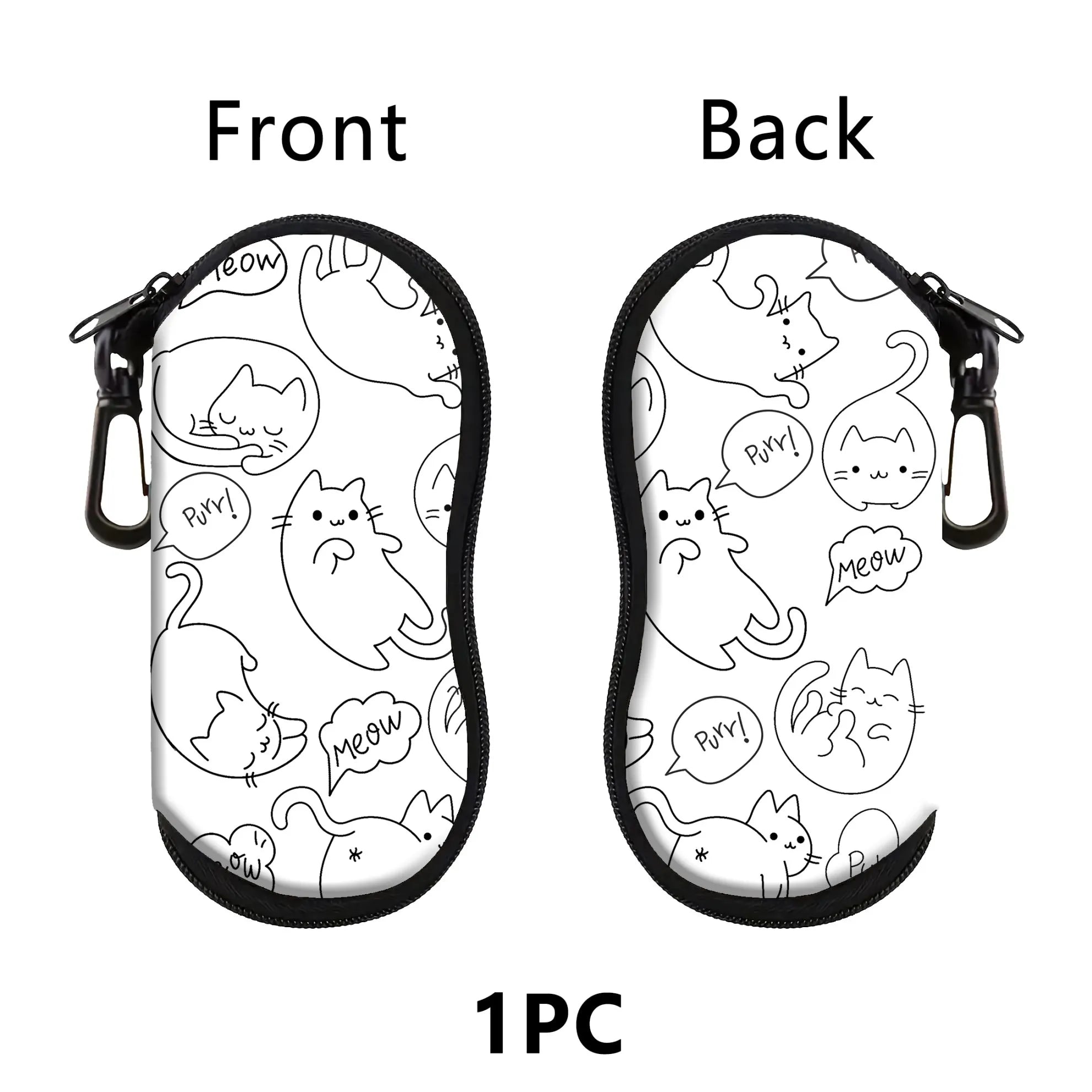 Sunflower Cat Eyewear Case - Trendy & Portable