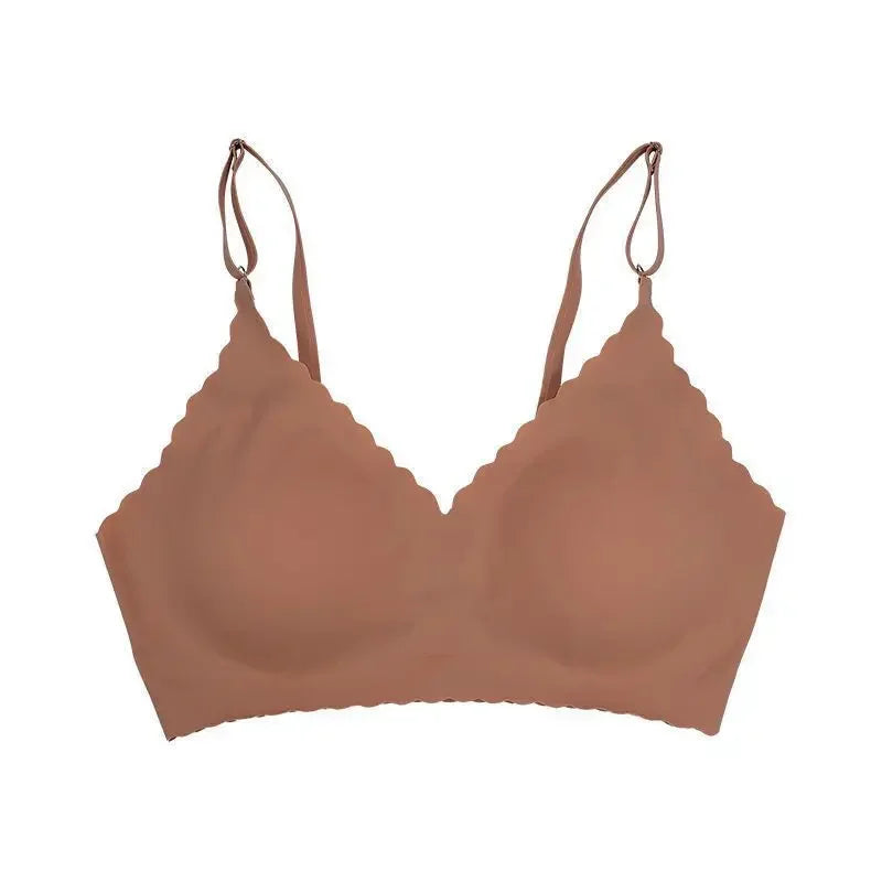 Ultra-Sheer Wireless Push-Up Bra for Everyday Comfort