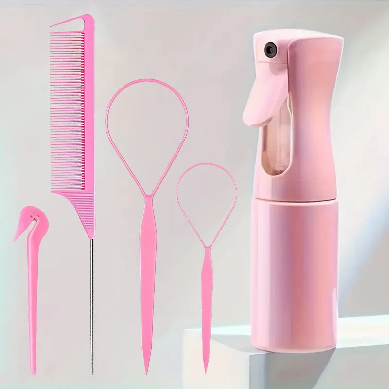 Kit Coiffure Pro : Brosses, Peigne & Pulvérisateur