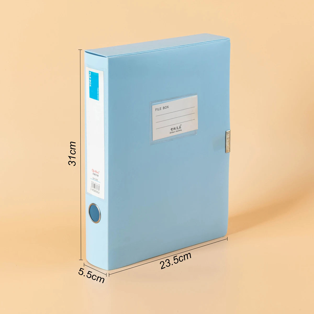 Boîte de rangement Morandi A4 avec fermeture Velcro