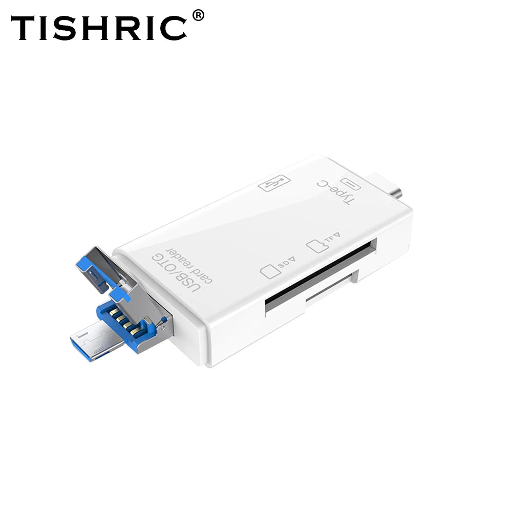 TISHRIC 3-in-1 Type-C Card Reader Adapter