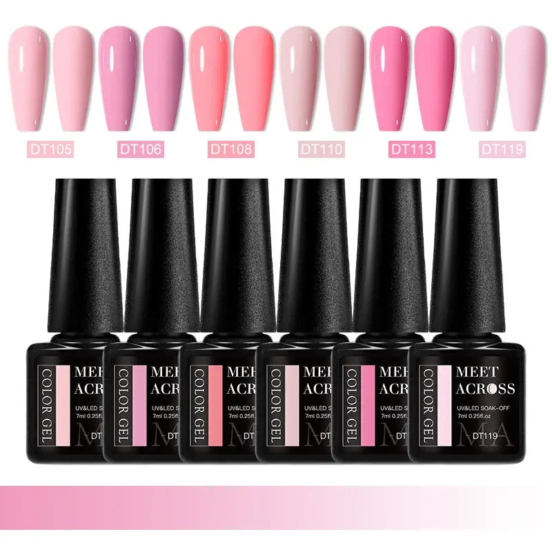 Kit Gel Vernis Macaron 6 Couleurs
