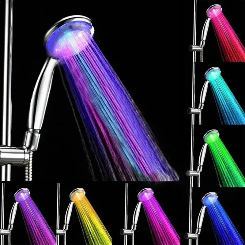 Douche LED 7 Couleurs - Économie d'Eau & Élégance