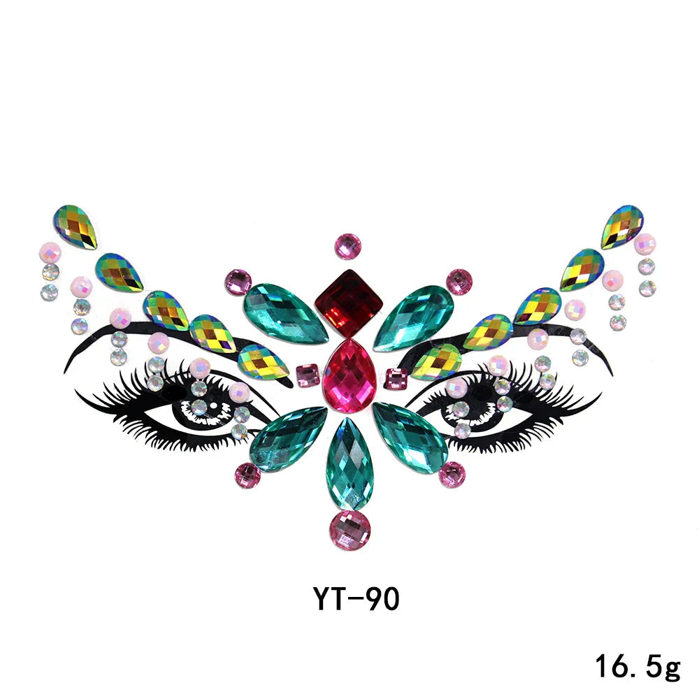 Tatouages 3D Glamour pour Visage - DJBS