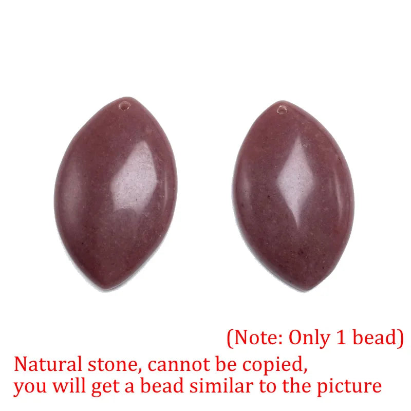 Pendentif Marquise en Agate Naturelle