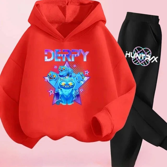 Chic KPop Kids: Ensemble Décontracté Devil Hunter