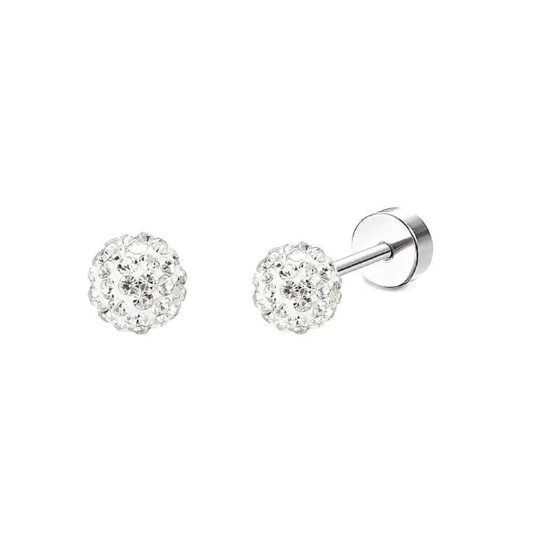 Boucles d'oreilles Lune Cœur en Acier Inoxydable