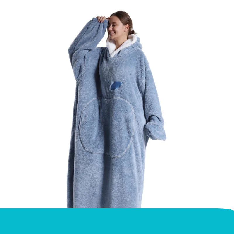 Couverture Hoodie Douillette Épaissie pour Couples