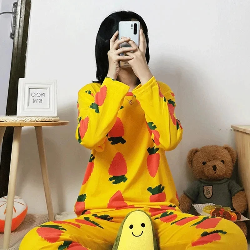 Pyjama Cartoon Coréen Élégant