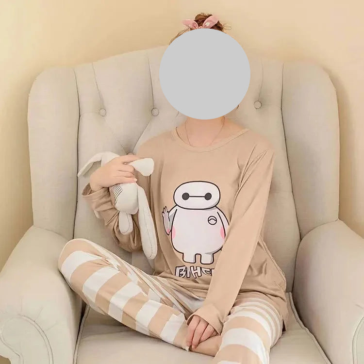 Pyjamas Mignons Coréens pour Femmes Courtes