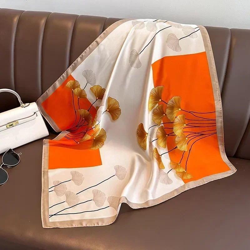 Foulard Luxe Satiné Équestre pour Femme