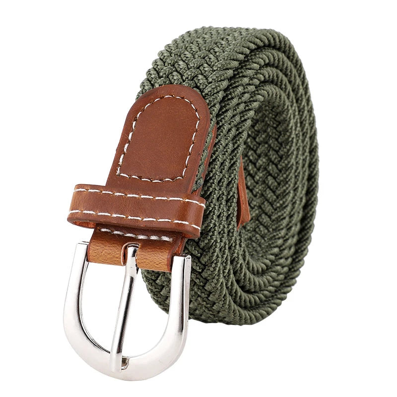 Versatile Stretch Woven Belt for All Styles