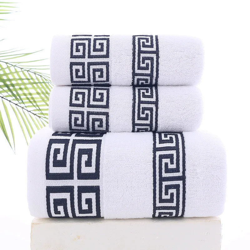Serviettes de bain luxe 3 pièces ultra-douces